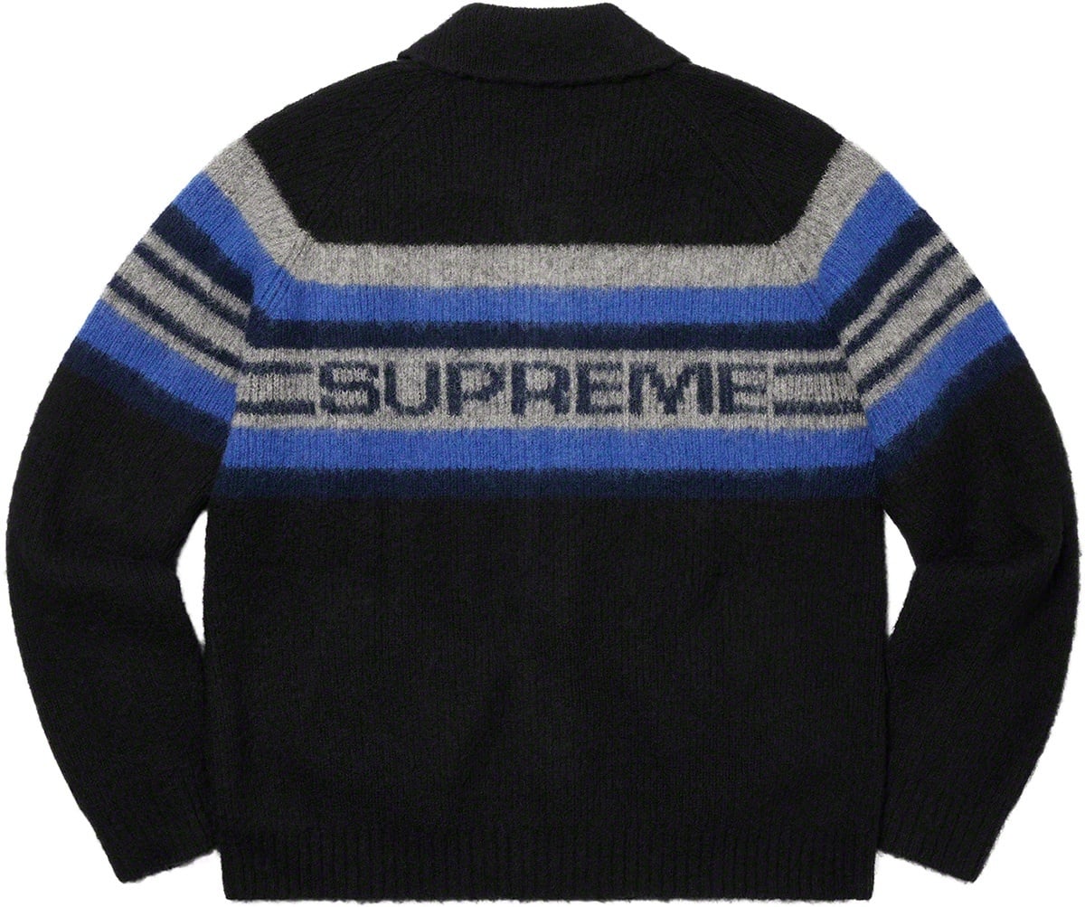 Brushed Wool Zip Up Sweater view 5